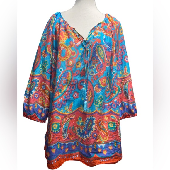 Talbots Tops - Talbots Multicolor Paisley Blouse